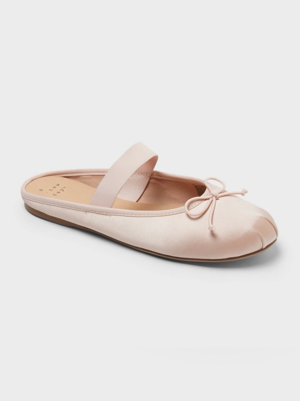 A New Day Imani Satin Ballet Mules Size 10 New in Box